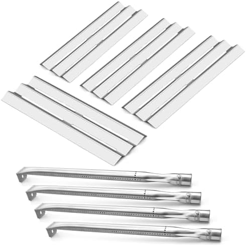 Grill Replacement Parts for Napoleon LEX 485/605/730 LE LD485 Series, Napoleon S81001, Flame Tamer and Burner for Napoleon Grill Parts Accessories (Burner and Heat Plate-4)$$Garden & Patio