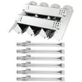 thumbnail image 1 of Grill Replacement Parts for Nexgrill 6 Burner 720-0898, 730-0898, 720-0898A, Stainless Steel Grill Burner Tubes, Heat Shiele Tent Plates Kits Replacement for Home Deport Nexgrill 4 Burner 720-0830H, 1 of 7