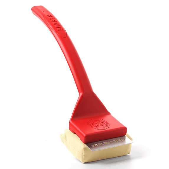 Grill Rescue Bristle-Free Steam Cleaning Grill Brush - Safe for All Grill Types, Heat-Resistant Kevlar Head, Perfect for Stainless Steel, Porcelain, Cast Iron Grates (Scraper Brush)