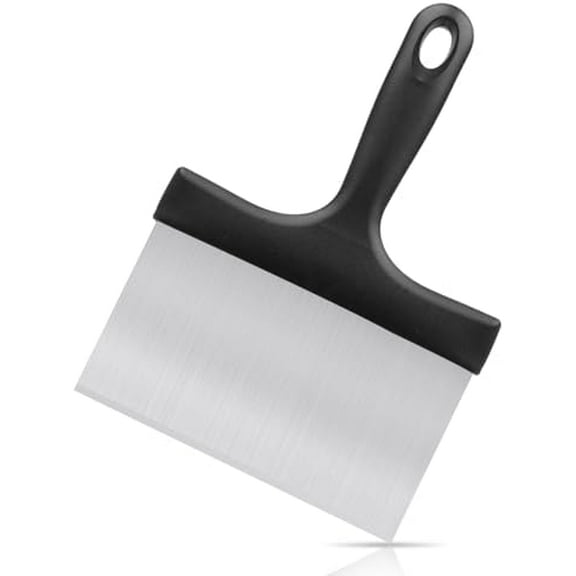 Grill Scraper, Griddle Scraper, Food Scraper with Handle for Blackstone Grill Accessories,Outdoor Barbecue Tools,Stainless Steel Scraper for Blackstone, Flat Top Grill Cleaning, Easy to Remove Stain