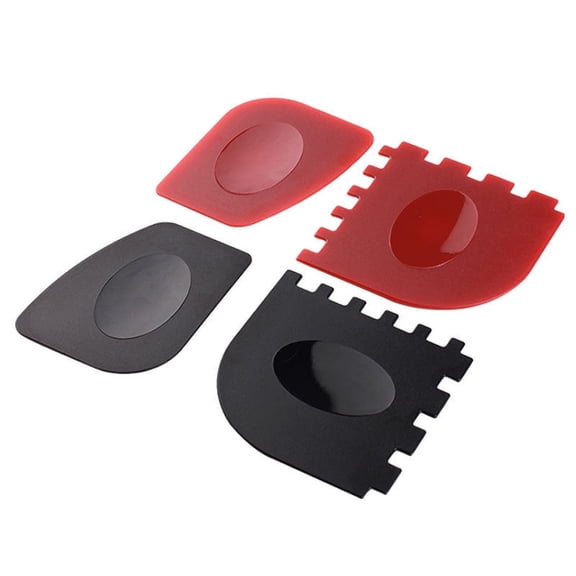 Grill Scraper Scraper Grill Scraper And Barbecue Scraper Kitchen Tools Barbecue Accessories(4 pcs, red, black)