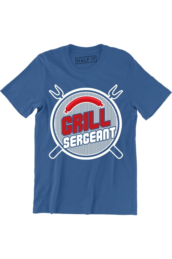 Grill Sergeant Mens Funny BBQ Gift Present BBQ Chef Fathers Day Cook Hat Tee Shirt