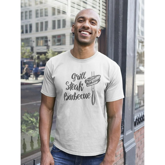 Grill Steak Barbecue T-Shirt Men -Image by Shutterstock, Male x-Large