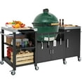 thumbnail image 1 of Grill Table, Metal Grill Cart Compatible with XL Big Green Egg,Big Joe,Primo XL, 1 of 8