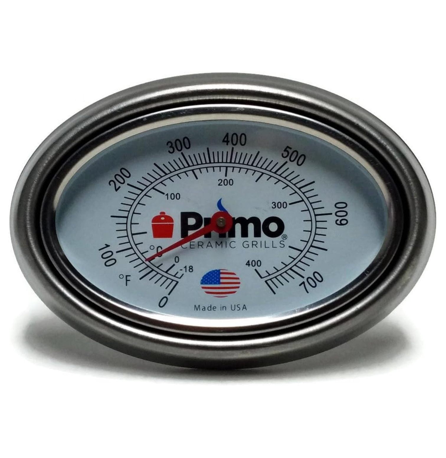 Grill Thermometer and Bezel Combo forCeramic Grills - Now 200% Larger and Ability to Calibrate