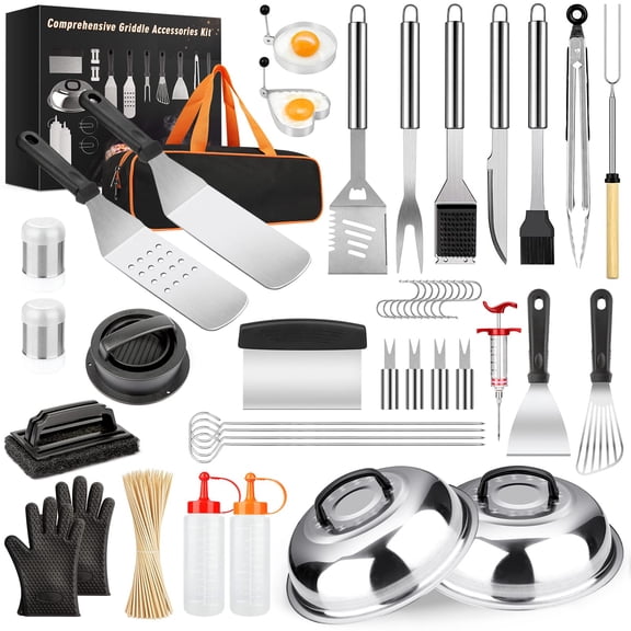 Grill Tool Set 144PCS Griddle & Grill Accessories Kit for Blackstone Camp Chef