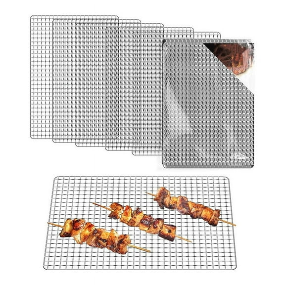 Grill Topper,Disposable Grill Grates,10Pcs 11.8x15.7In Baking Rack Replacement,BBQ Accessories for Outdoor Smoker Grills