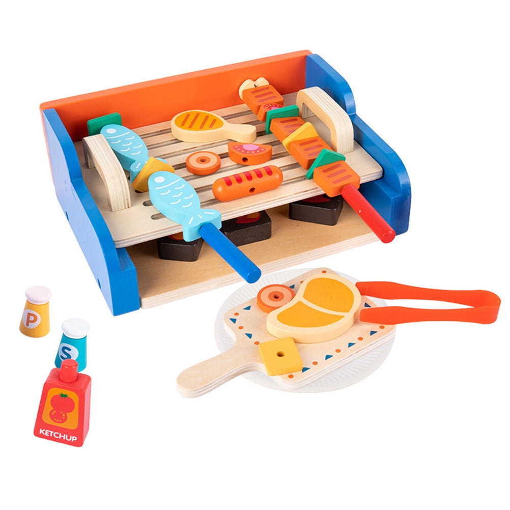 Grill Toy Kids BBQ Parentchild Childrens Toys Food Puzzle Educational Barbecue