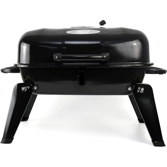 Grill Trade Mini Charcoal Grill - Portable Tabletop BBQ for Outdoor Cooking, Camping & Picnics - Compact & Foldable for Easy Storage