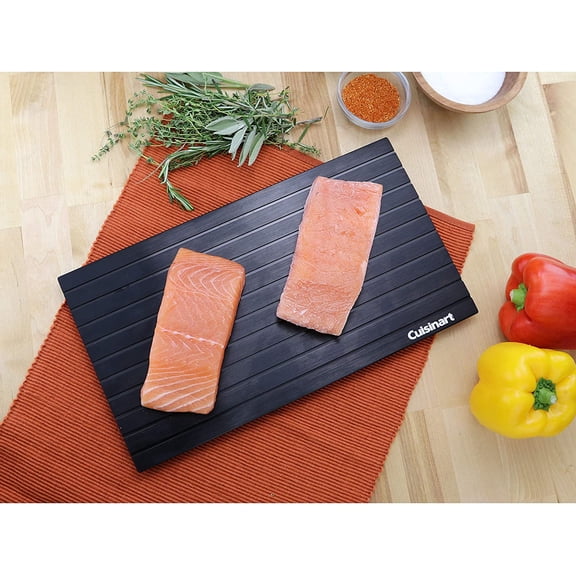 Grill Tray Bundle - Grilling Prep and Serve Trays (Black and Red) & Defrosting Tray (Black)