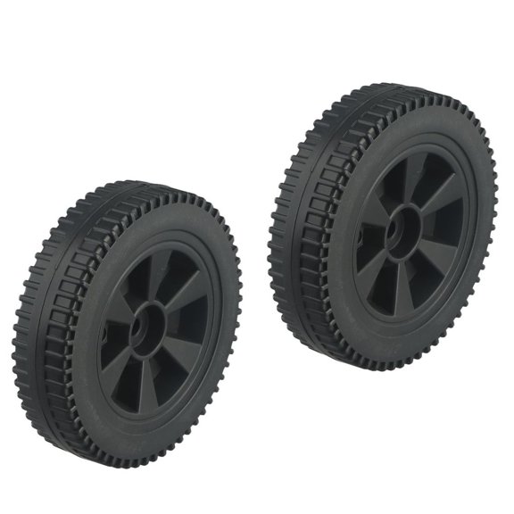 Grill Wheel 6 Inch Replacement BBQ Grill Wheel - Easy Install, , Black A Smile Home