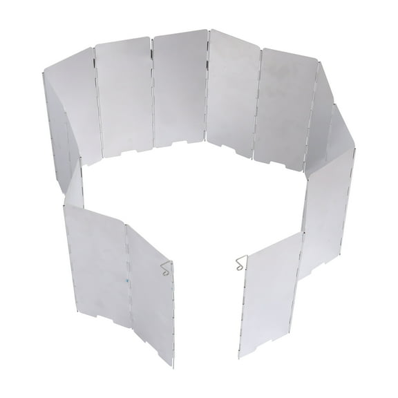 Grill Wind Block Barbecue Windshield 116x24cm Silver