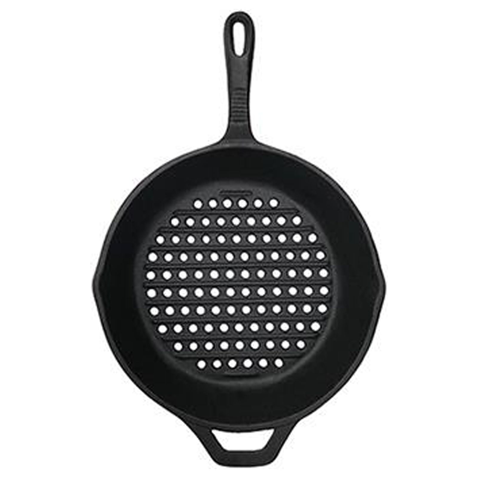 Grill Zone 00397TVN Grill Pan with Holes, Cast Iron, 10.25In