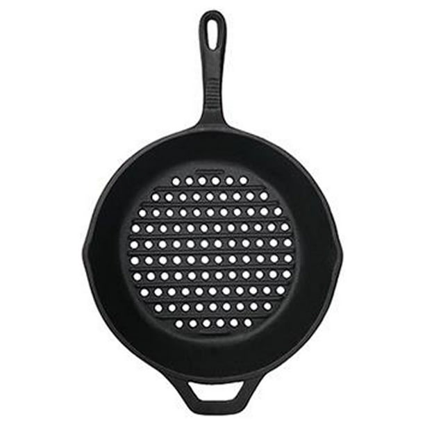 Grill Zone 00397TVN Grill Pan with Holes, Cast Iron, 10.25In