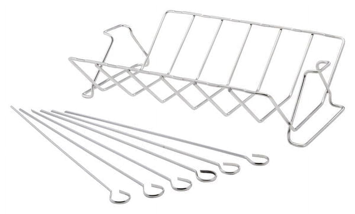 GrillMark 41617 Grill Rib Roast Rack, Stainless Steel - Walmart.com
