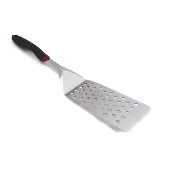 GrillPro Super Flipper Ergonomic Grill Flipper - Stainless Steel Handle - Gray