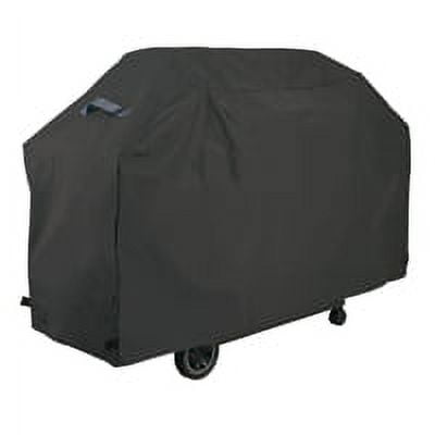 GrillPro 50574 Grill Cover, 73 in L, 24 in W, 40 in H, PEVA/Polyester, Gray