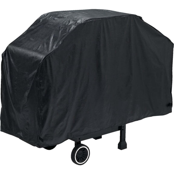 GrillPro Economy Grill Cover - Weather-Resistant Vinyl, Black, 60 In.