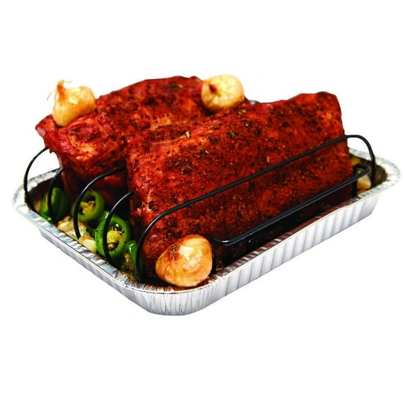 GrillPro Rib Rack With Pan