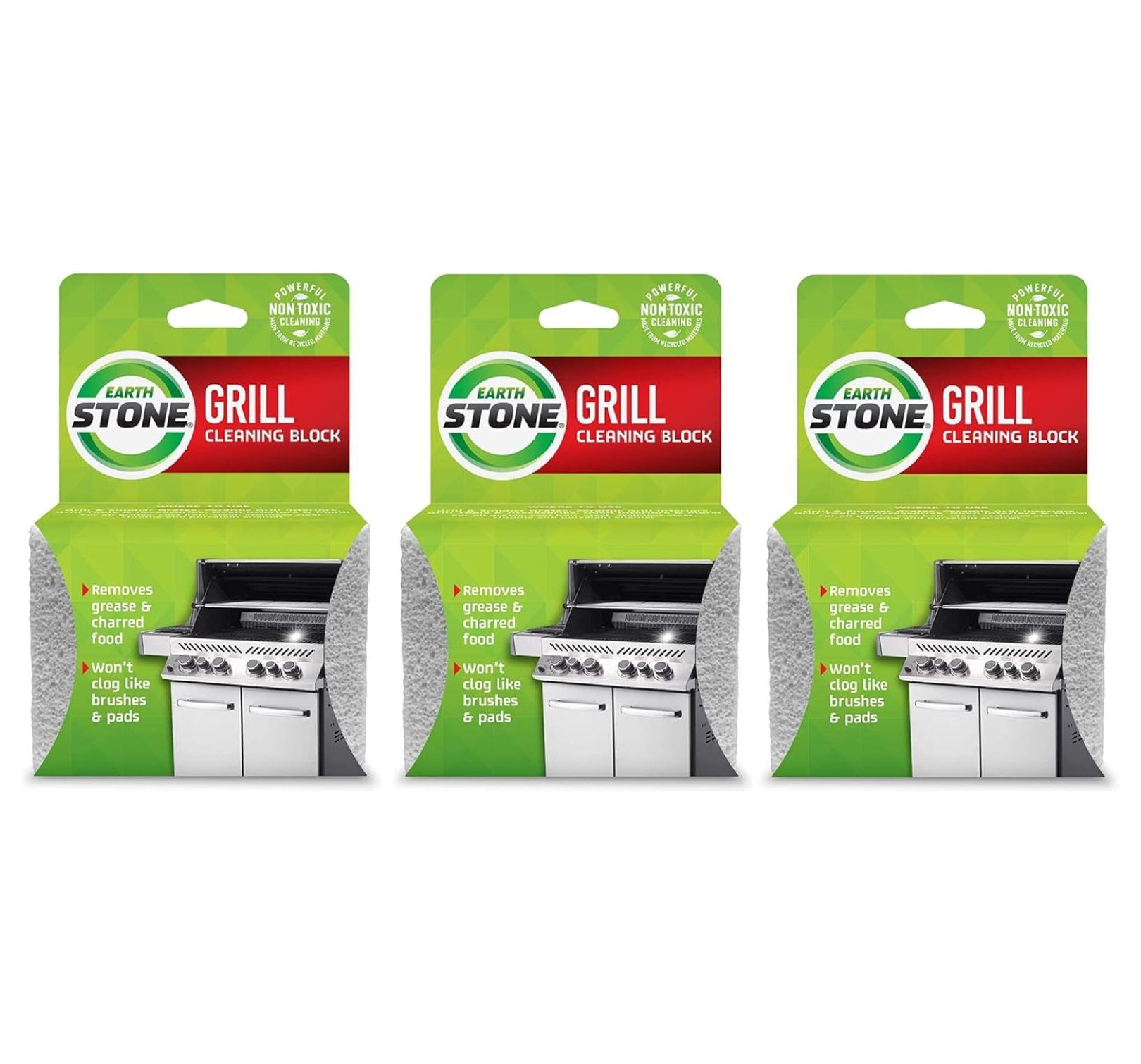 GrillStone Cleaning Block, Powerful NonToxic Scouring Block for Grills