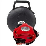 Grillbot Automatic Grill Cleaning Robot with 3 Powerful Nylon Grill Brushes and Carry Case (Red)