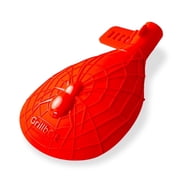 Grillbot Heat-Resistant BBQ Utensil Shield, BPA-Free Silicone, Universal Fit, Spider, Red