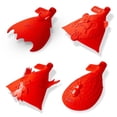 thumbnail image 1 of Grillbot Heat-Resistant Silicone BBQ Utensil Shields, Set of 4, Universal Fit, Dishwasher Safe, Red, 1 of 8