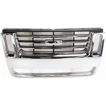 Grille Assembly For 2018-2019 Ford Explorer – JB5Z8200AK, FO1200626C, CAPA Certified, Silver Gray