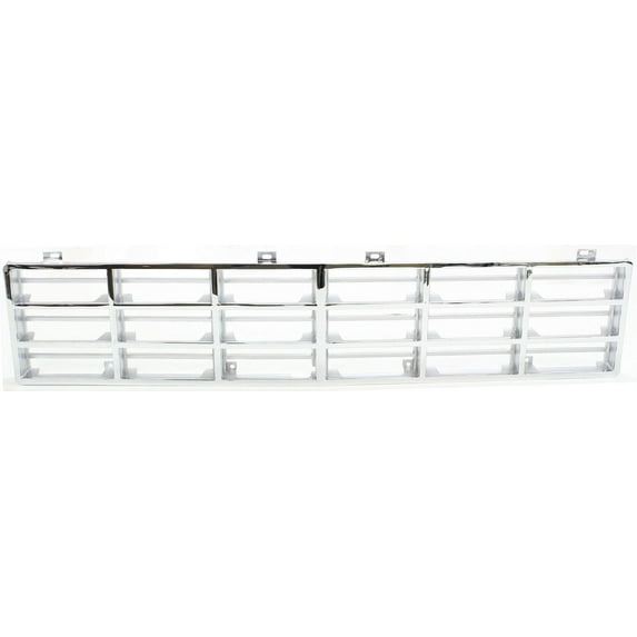 Grille Assembly Compatible With 1981-1985 Dodge D150 1981 Plymouth Trailduster Insert Chrome