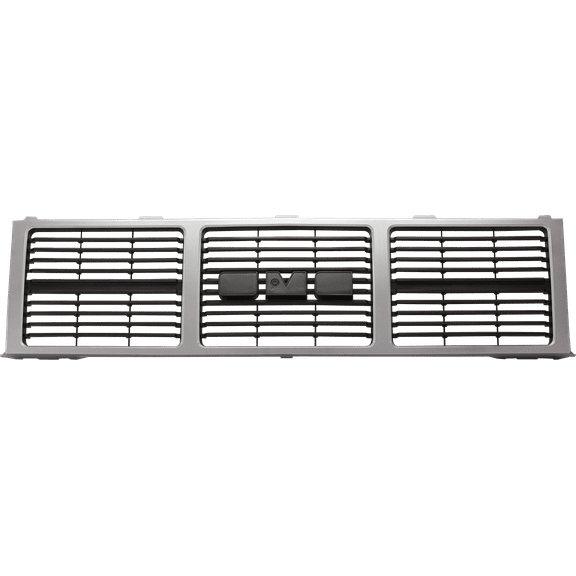Grille Assembly Compatible With 1985-1986, 1988 GMC C1500 C2500 Silver Shell with Gray Insert