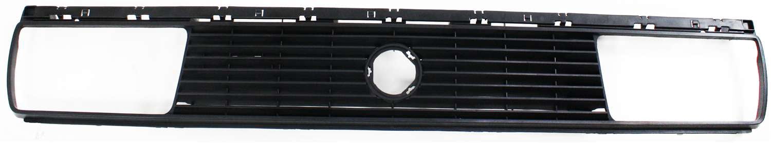 Grille Assembly Compatible With 1985-1987 Volkswagen Golf Jetta Painted Black Shell and Insert
