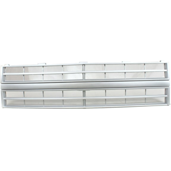 Grille Assembly Compatible With 1987-1988 Chevrolet Blazer 1985-1986 C10 Silver Shell and Insert