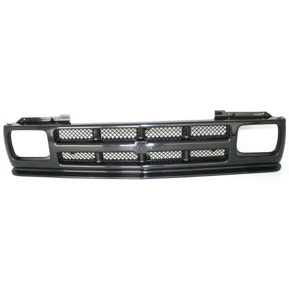 Grille Assembly Compatible With 1991-1993 Chevrolet S10 1991-1994 Blazer Textured Black Shell and Insert
