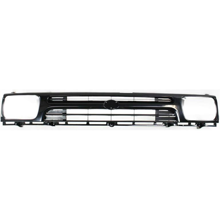 Grille Assembly Compatible With 1992-1995 Toyota Pickup Black Shell and  Insert