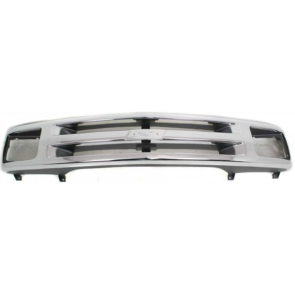 Grille Assembly Compatible With 1994-1997 Chevrolet S10 1995-1997 Blazer Shell Silver