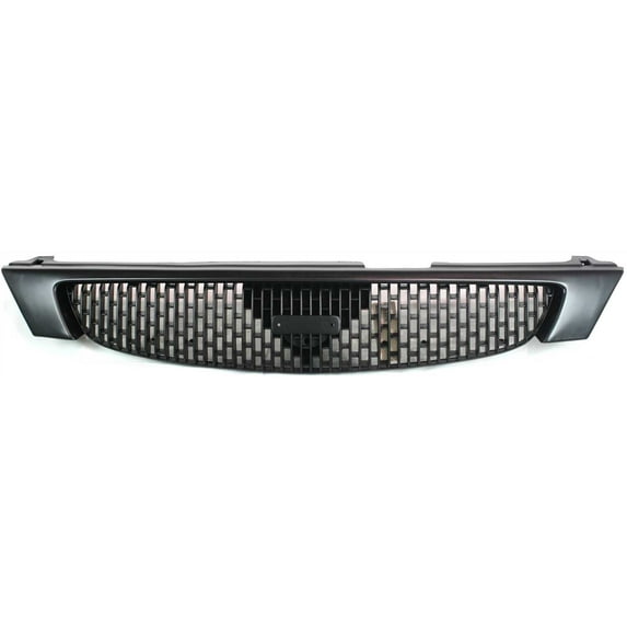 Grille Assembly Compatible With 1995-1996 Nissan Maxima Gray Shell and Insert