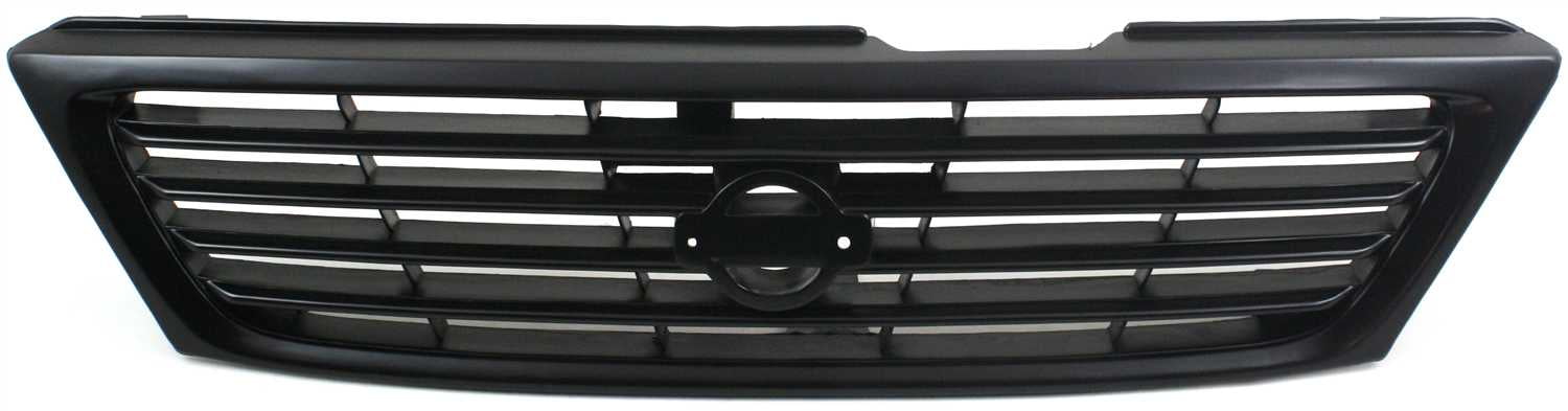 Grille Assembly Compatible With 1995-1997 Nissan 200SX Sentra Textured Black Shell and Insert