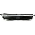 thumbnail image 1 of Grille Assembly Compatible With 1996-1998 Honda Civic Sedan Chrome Shell with Painted Black Insert, 1 of 3