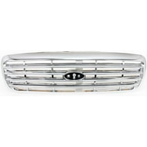 Grille Assembly Compatible With 1998-2011 Ford Crown Victoria Chrome Shell and Insert