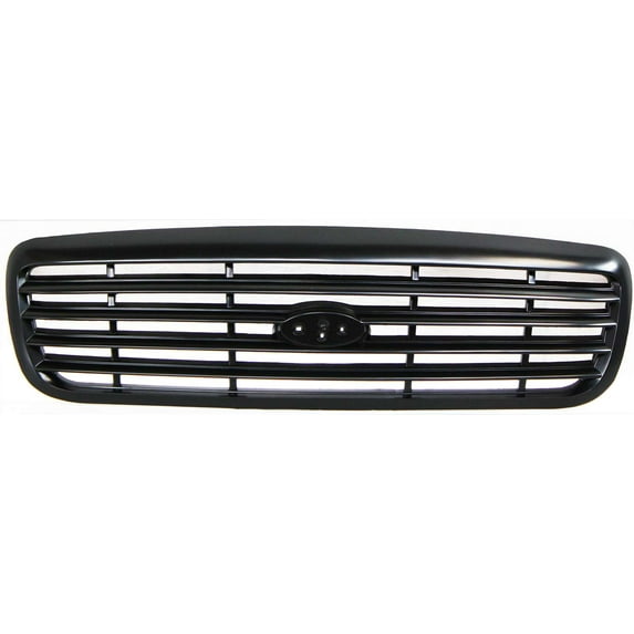 Grille Assembly Compatible With 1998-2011 Ford Crown Victoria Painted Black Shell and Insert