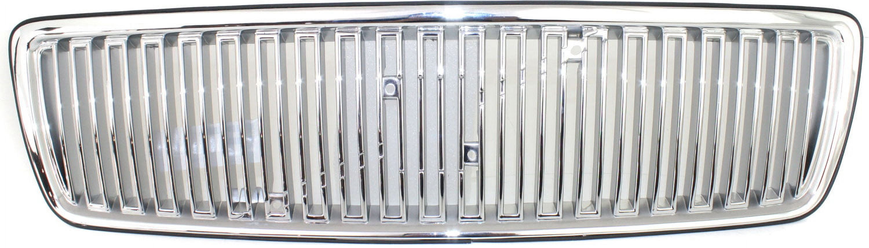 Grille Assembly Compatible With 1998 Volvo V70 C70 Chrome Shell with Painted Silver Insert