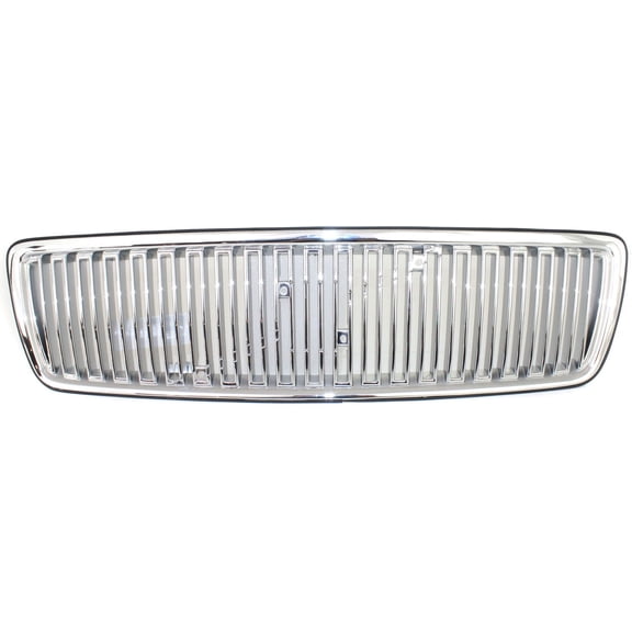 Grille Assembly Compatible With 1998 Volvo V70 C70 Chrome Shell with Painted Silver Insert