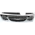 thumbnail image 1 of Grille Assembly Compatible With 1999-2003 Saab 9-3 Chrome Shell with Painted Black Insert, 1 of 3