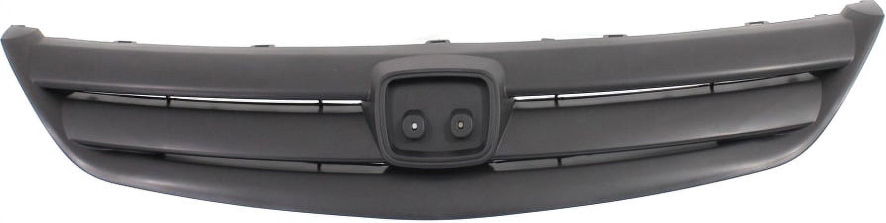 Grille Assembly Compatible With 2001-2003 Honda Civic Sedan Painted Black Shell and Insert