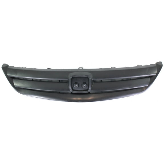 Grille Assembly Compatible With 2001-2003 Honda Civic Sedan Textured Black Shell and Insert