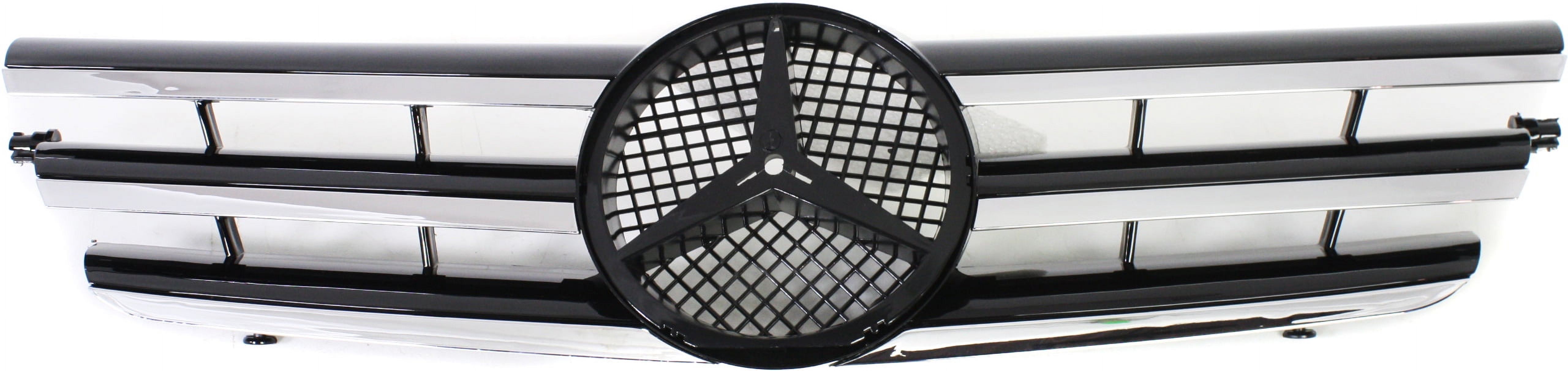 Grille Assembly Compatible With 2002-2003 Mercedes Benz C230 2003 C320 Coupe Painted Black Shell and Insert