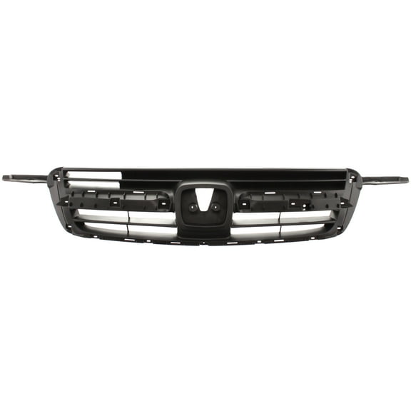 Grille Assembly Compatible With 2002-2004 Honda CR-V Textured Gray Shell and Insert