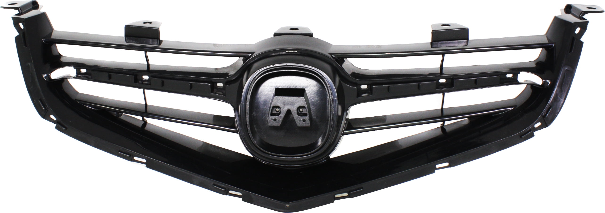 Grille Assembly Compatible With 2004-2005 Acura TSX Painted Black Shell and Insert
