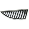 thumbnail image 1 of Grille Assembly Compatible With 2004-2005 Mitsubishi Lancer Right Passenger Chrome Shell with Silver Black Insert, 1 of 3