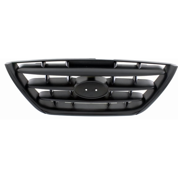 Grille Assembly Compatible With 2004-2006 Hyundai Elantra Painted Black Shell and Insert